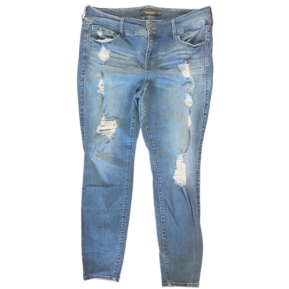 Torrid Jegging Premium Stretch Distressed Medium Wash Women's Plus 20 - Picture 1 of 9